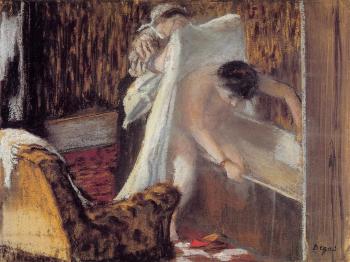 埃德加 德加 Woman Leaving Her Bath